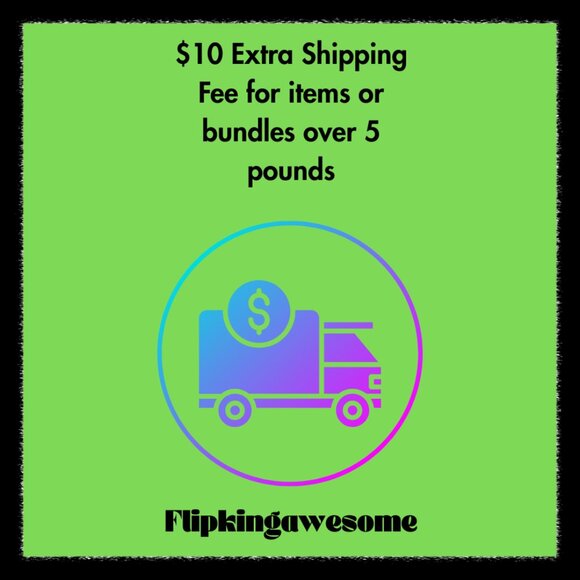This is for shipping items or bundles over 5 pounds - $10 fee - Picture 1 of 1